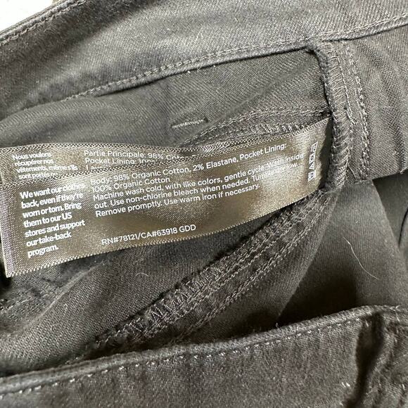 Eileen Fisher NWOT Organic Cotton Denim Straight Ankle Jean Slim Fit Size 8 - Picture 6 of 9